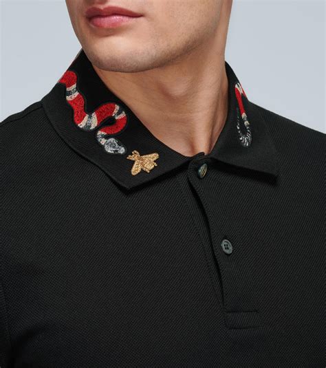 replica gucci collared shirt|gucci shirt snake collar.